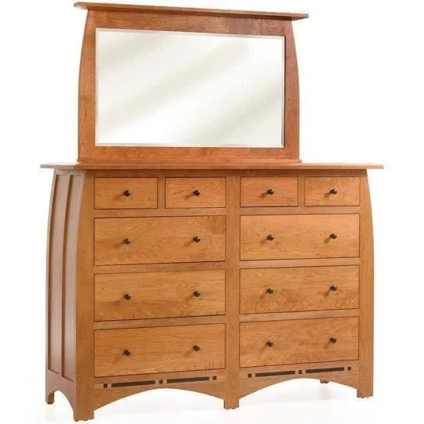 10 Drawer Dresser Hand Made Amish W/O Mirror