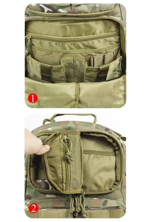 1000D Tactical MOLLE Military Bugout Backpack 55L