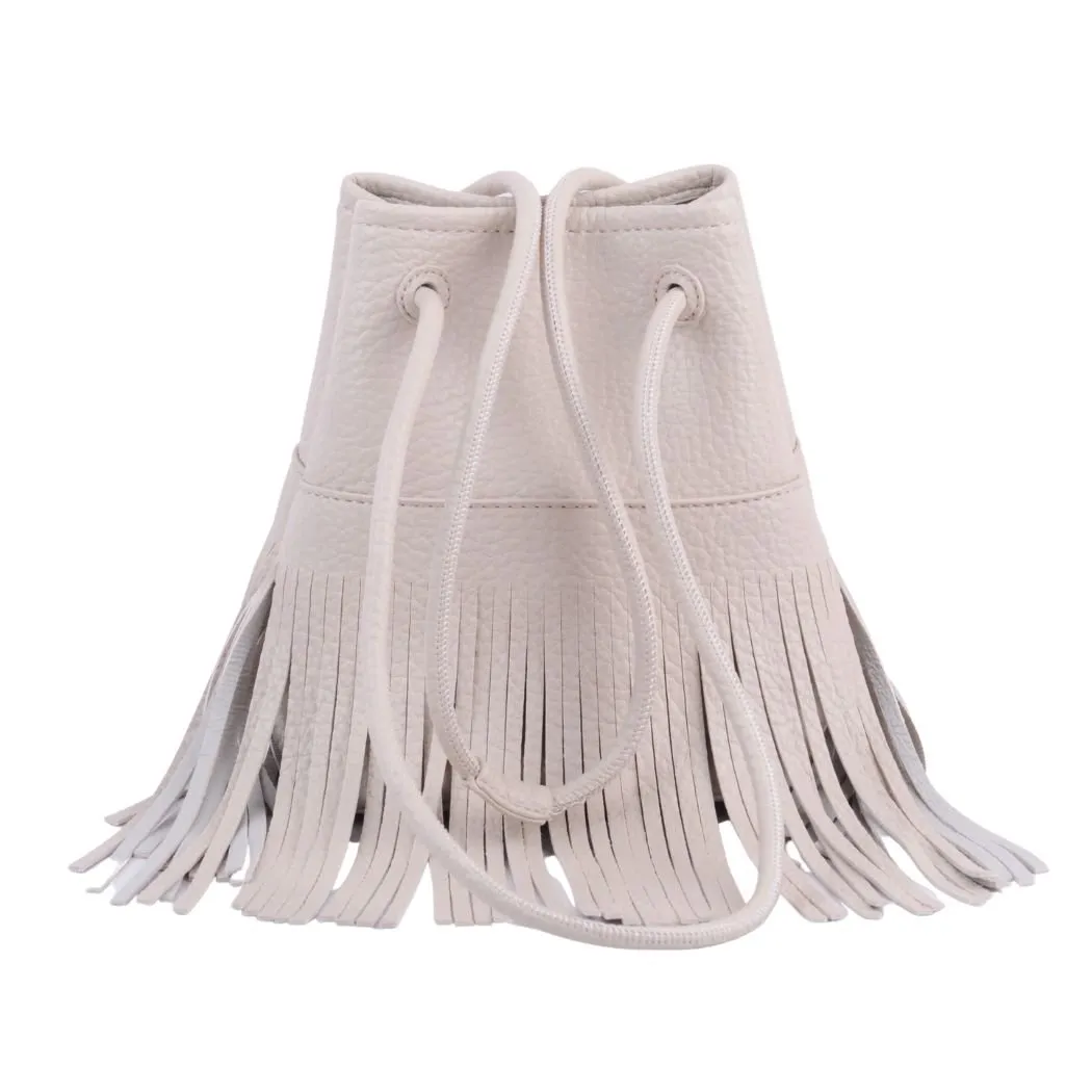 1498 - Faux Leather Fringe Bag