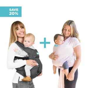 2-in-1 Carrier   Wrap Bundle - Rose Quartz