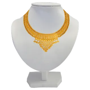 22k Magnificent Gold Necklace Design