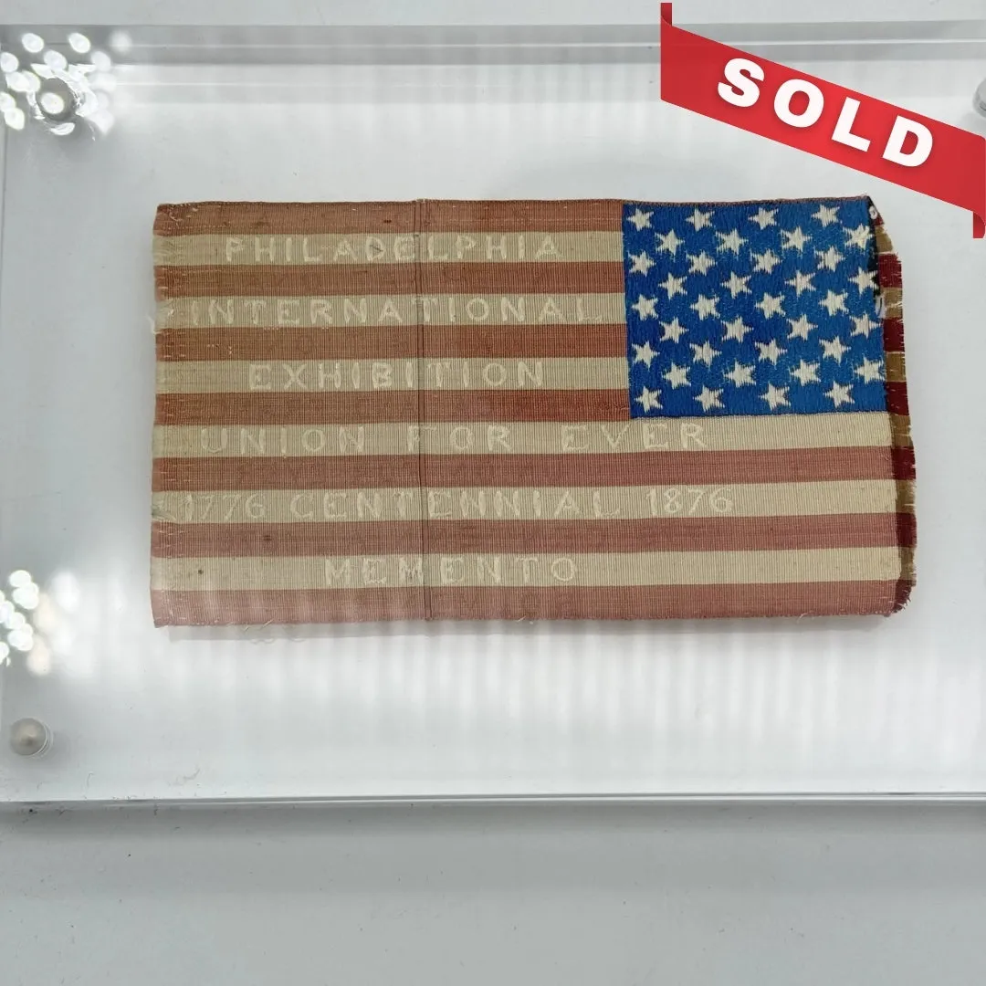 36-star silk flag from the 1876 Centennial Exhibition in Philadelphia