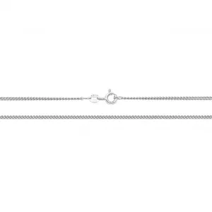 9ct White Gold Close Curb Chain CH162W