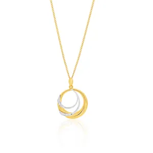 9ct Yellow Gold Magnificent Cubic Zirconia Pendant