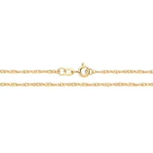 9ct Yellow Gold Singapore Lightweight Hollow Chain