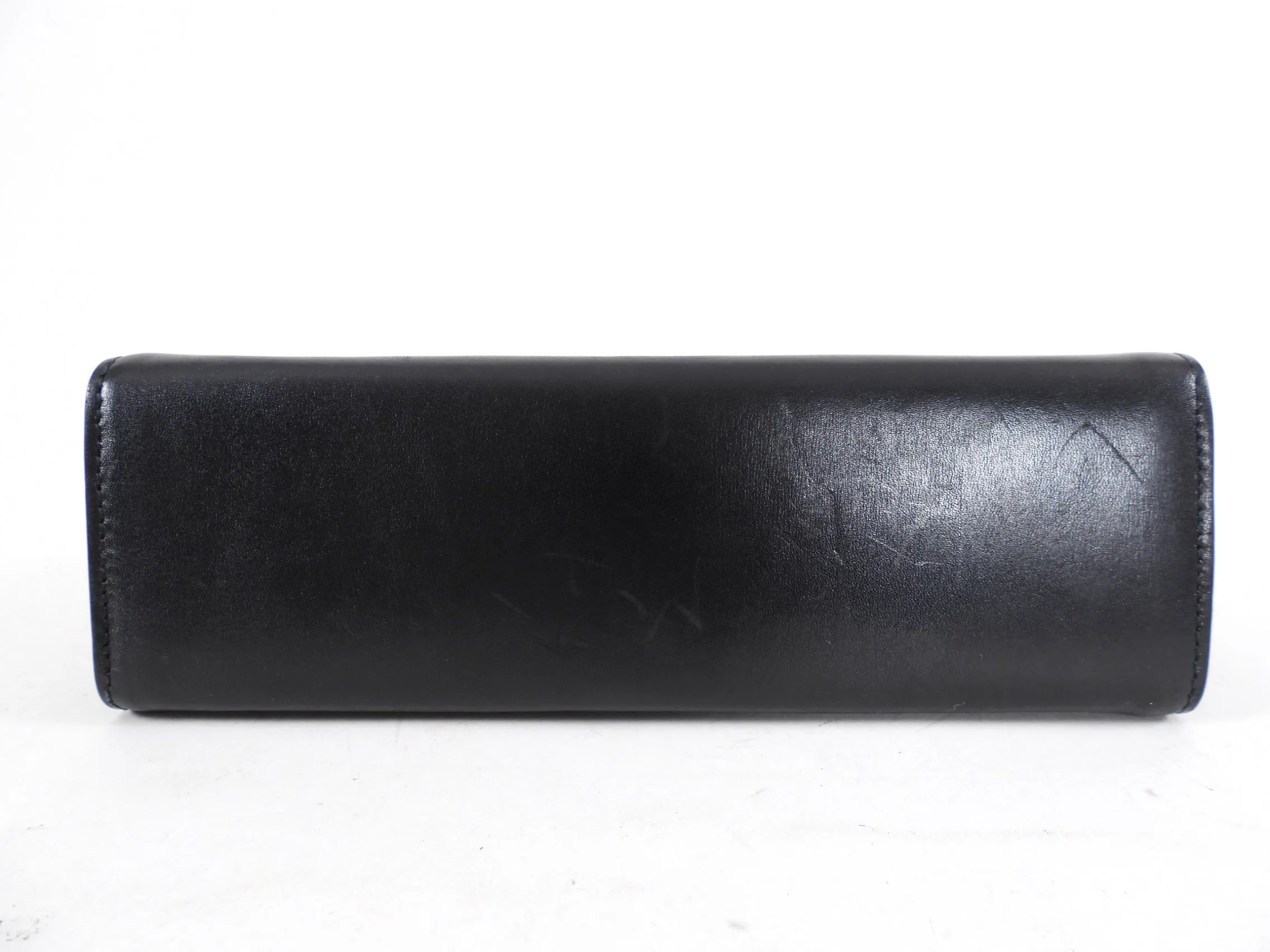 Alaia Black Leather and Suede Perforated Small Clutch Bag