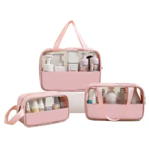 AllureToiletry Bag Pink - Pack of 3