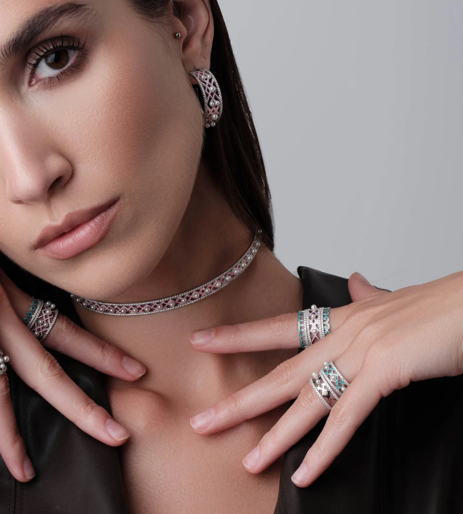 Alma Aqua Mini Ring