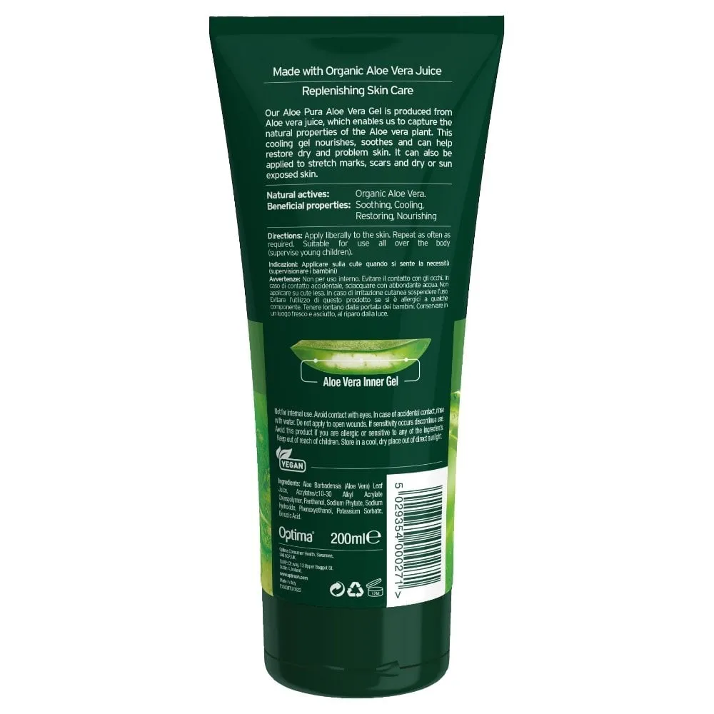 Aloe Pura Organic Aloe Vera Skin Gel 200ml