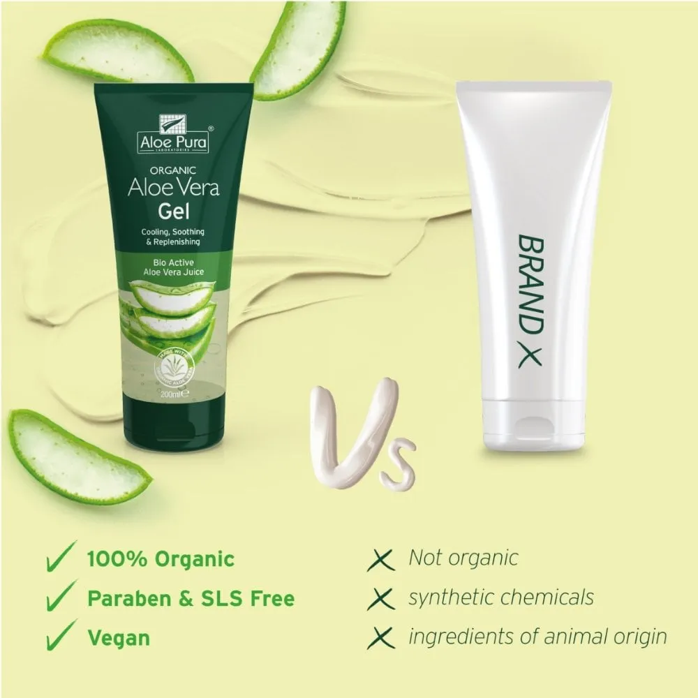Aloe Pura Organic Aloe Vera Skin Gel 200ml