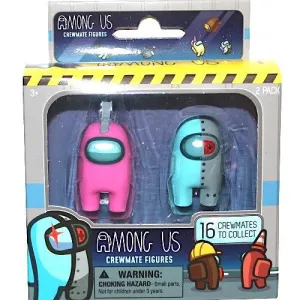 Among Us Crewmate Figures 2"  Pink & Blue/Grey