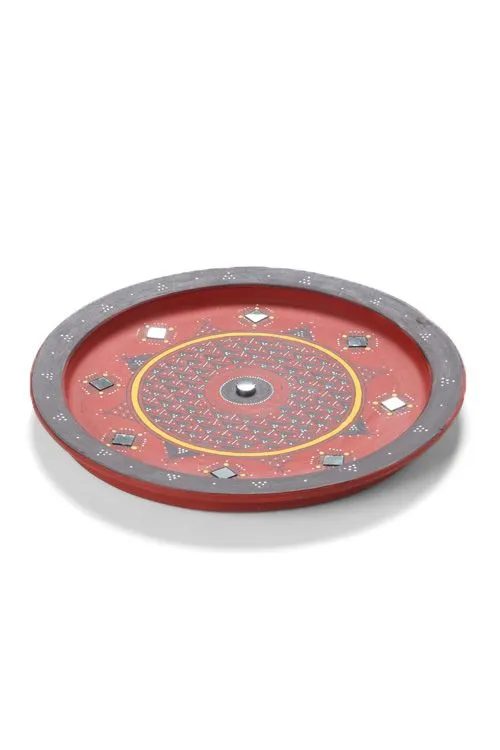Antarang- Terracotta Wall Plate B - 11 Inches.