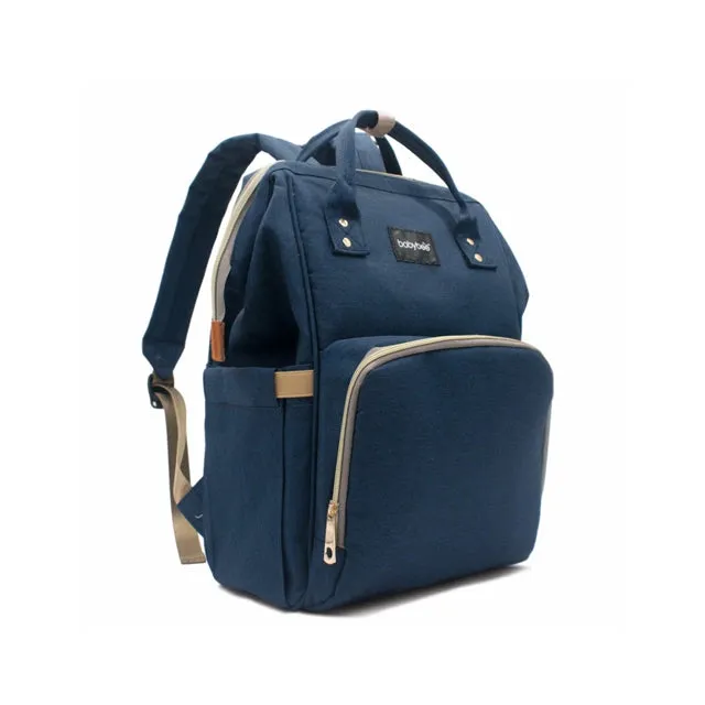 Babybee Fashion Maternity Nappy Bag - Ellie Navy Blue