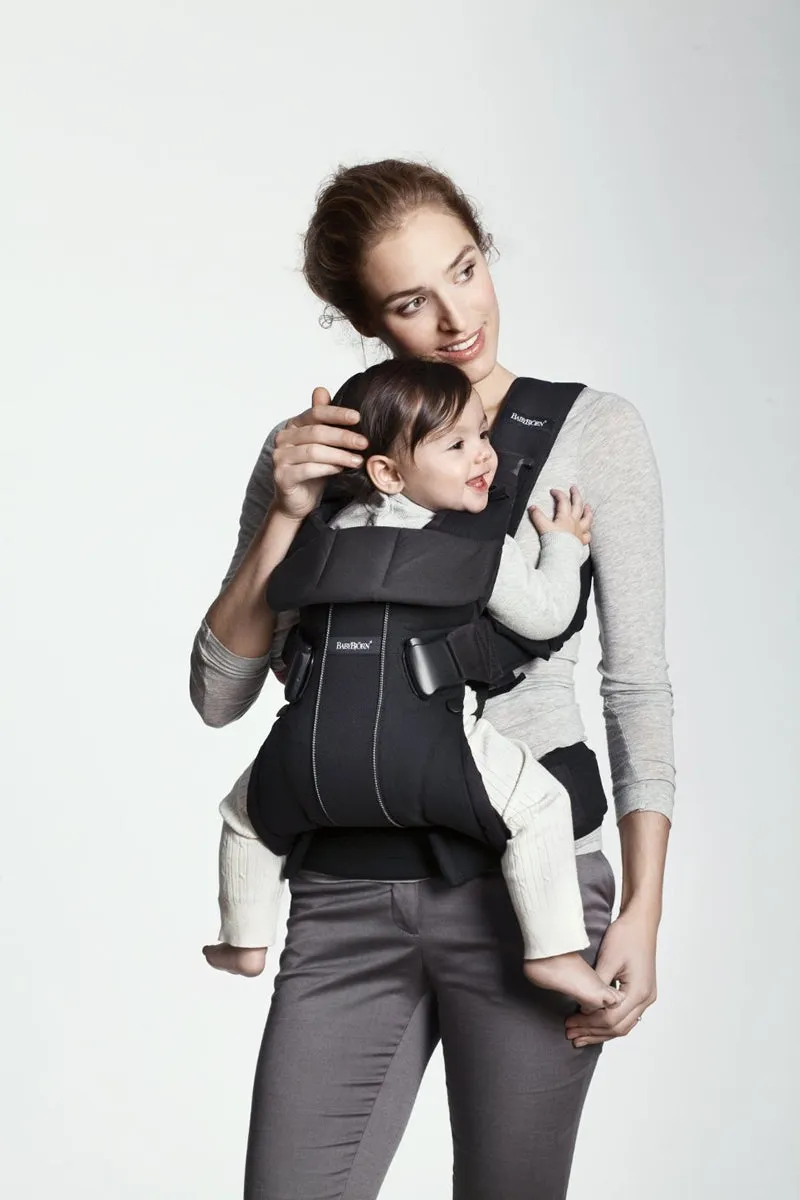BabyBjorn Baby Carrier One - Black/Orange Lines