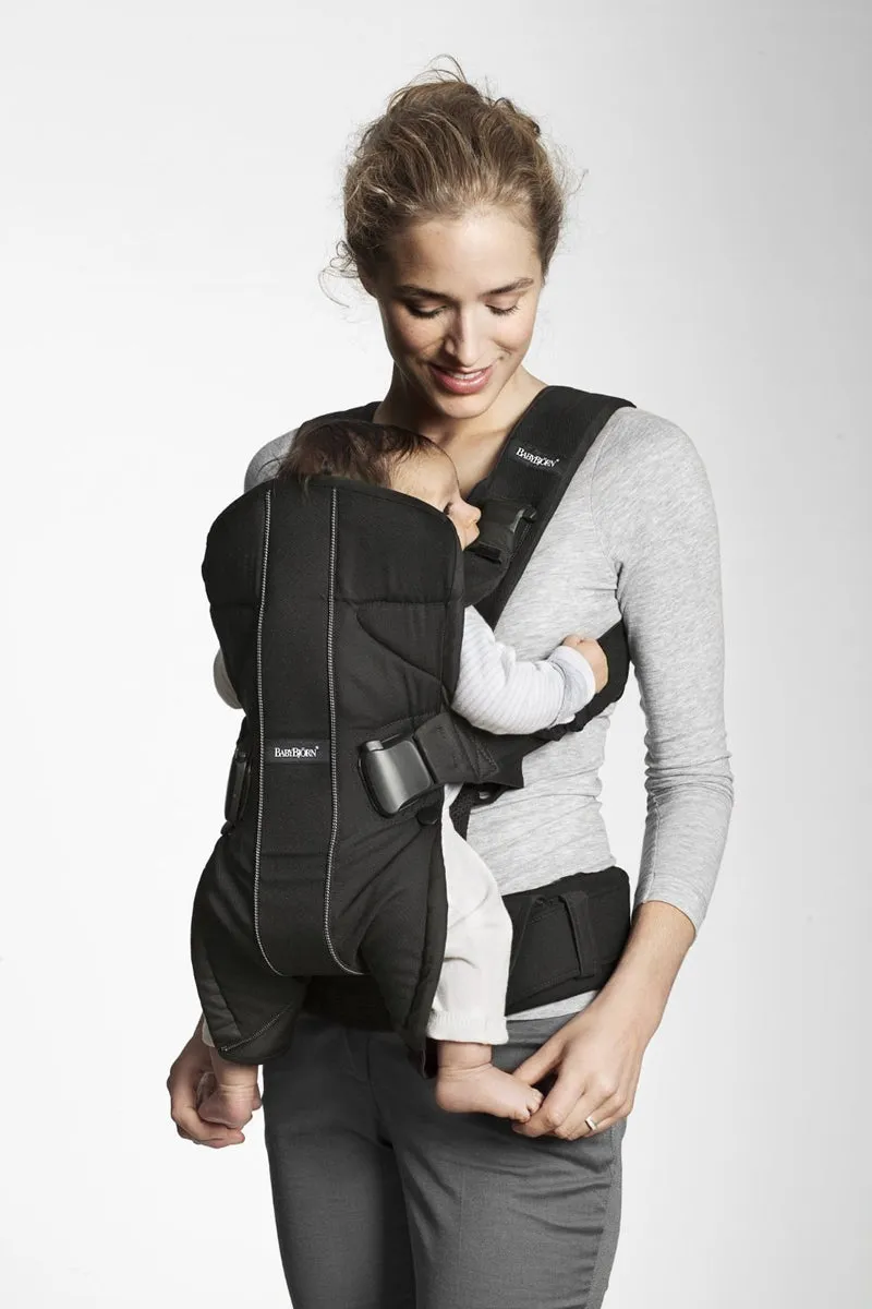 BabyBjorn Baby Carrier One - Black/Orange Lines