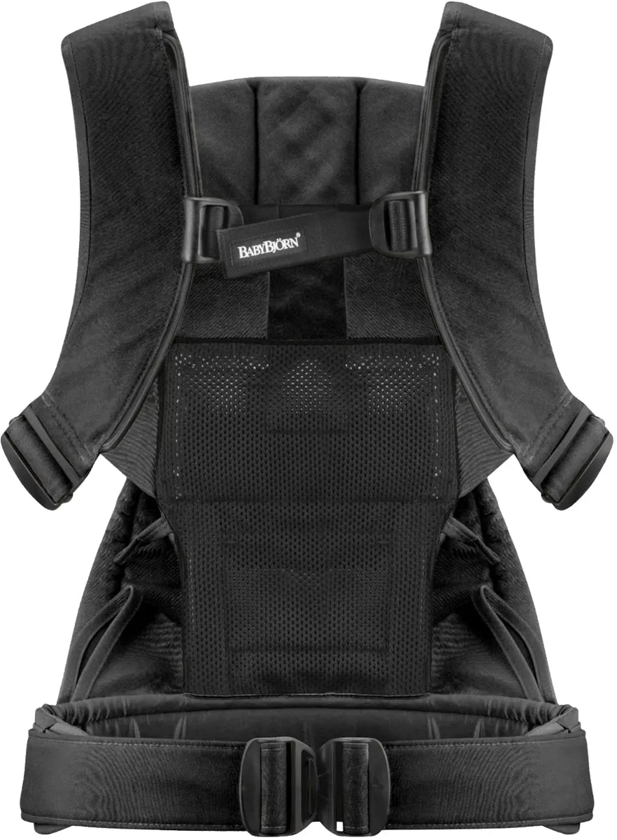 BabyBjorn Baby Carrier One - Black/Orange Lines