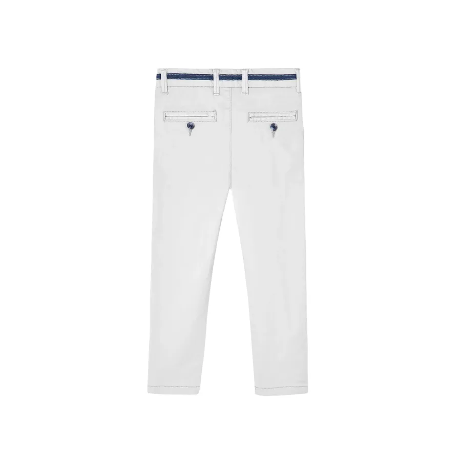 Boboli Pantalone casual in saten elasticizzato da bambino 738020 7351 grigio chiaro