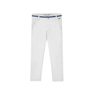 Boboli Pantalone casual in saten elasticizzato da bambino 738020 7351 grigio chiaro