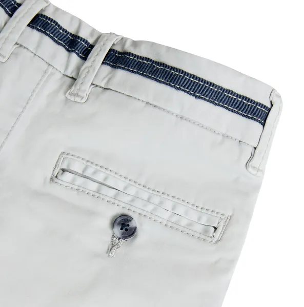 Boboli Pantalone casual in saten elasticizzato da bambino 738020 7351 grigio chiaro