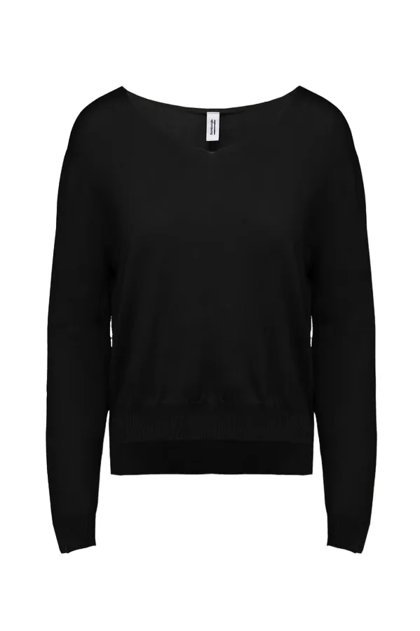 Bomboogie Maglia da donna con scollo a V MW7873T TVE 90 black