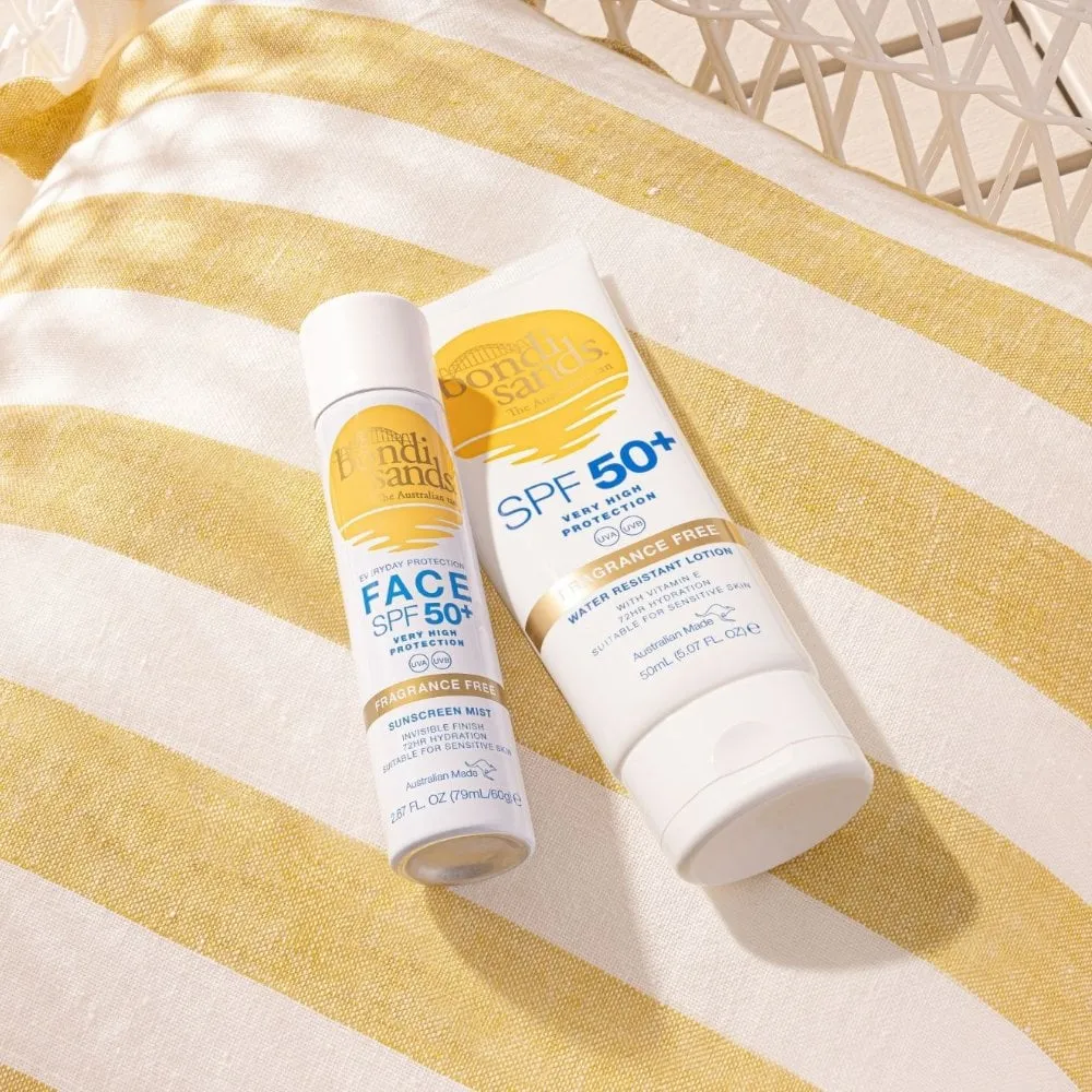 Bondi Sands Fragrance Free Sunscreen Face Mist SPF50  60ml