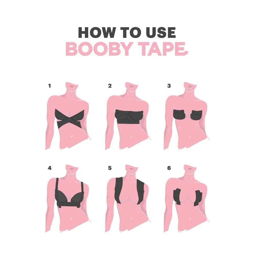 Booby Tape Black 5cm x 5m Roll
