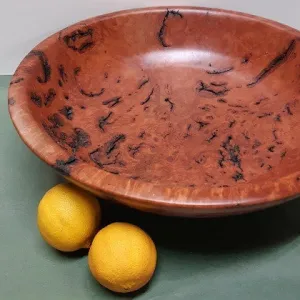 BOWL HAND TURNED RED GUM