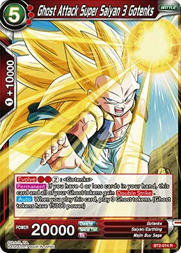 BT2-014 Ghost Attack Super Saiyan 3 Gotenks