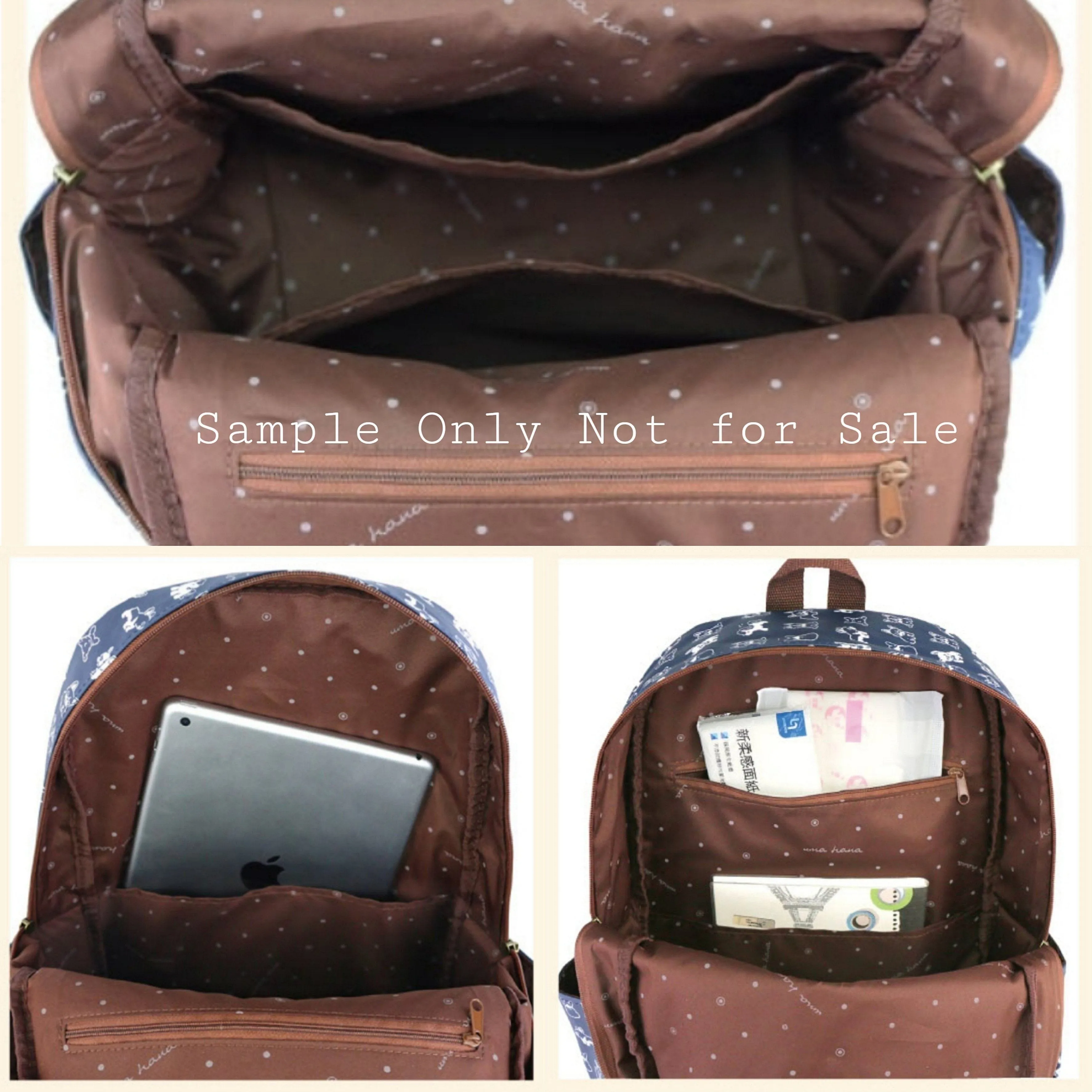 Burgundy Large Backpack