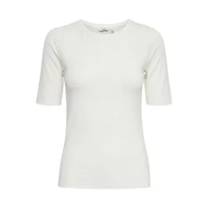 b.young t-shirt da donna manica corta Pamila 20806528 80115 bianco latte