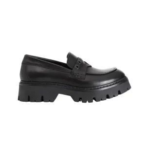 CafèNoir scarpa Mocassino in pelle con occhiello da donna C1FM1019 N001 nero