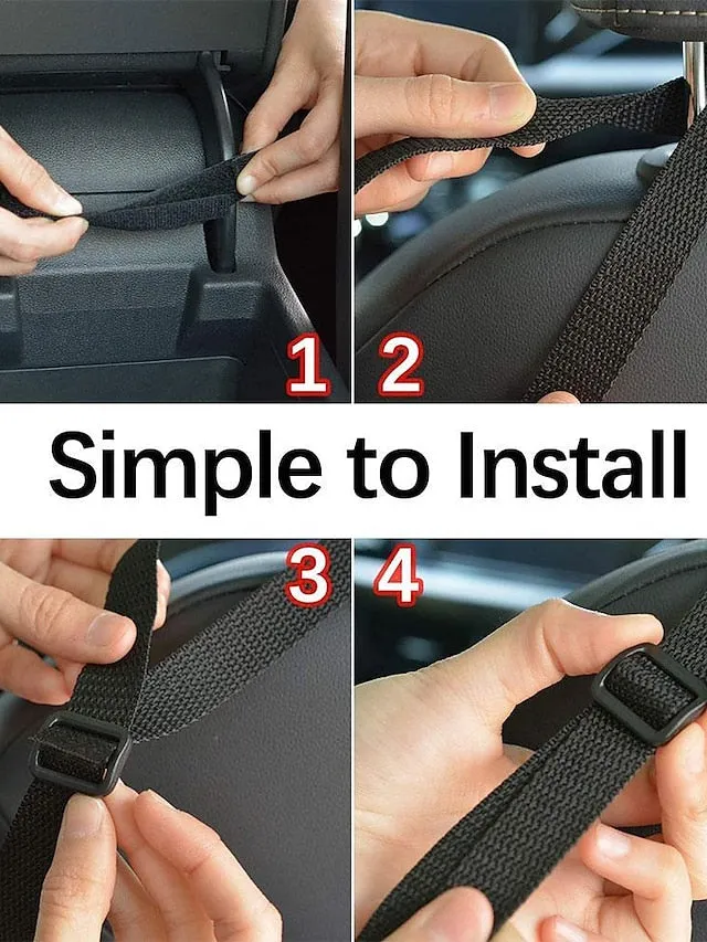 Car Net Pocket Handbag Holder, Durable Car Seat Storage and Handbag Holding Net, Thickened Polyester Fiber Hanging Storage Bag Between Car Seats for Carrier bag, Documents, Phone and More