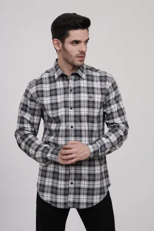 CASUAL SHIRT BLACK GREY