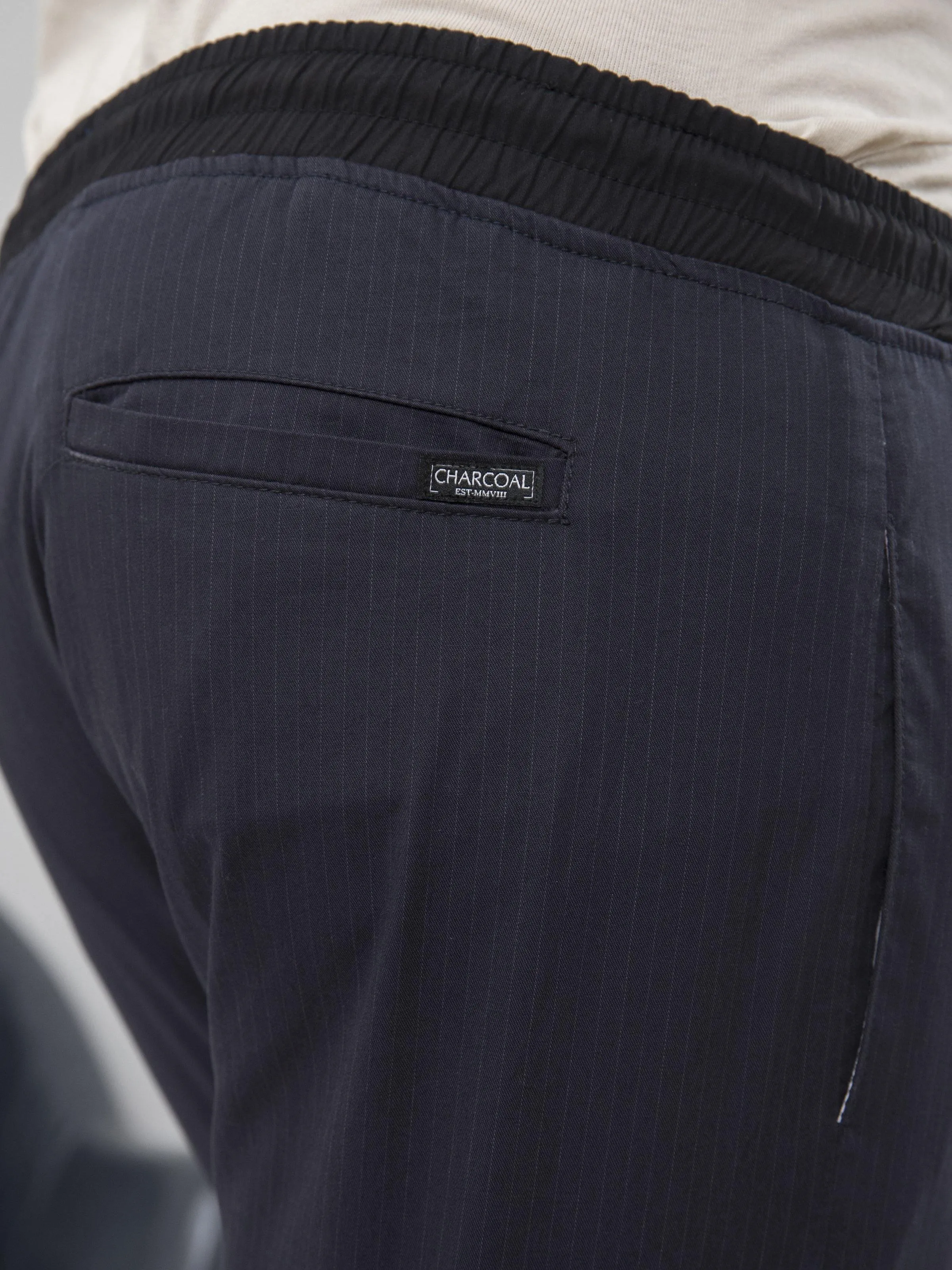CASUAL TROUSER TAPERED FIT BLUE GREY