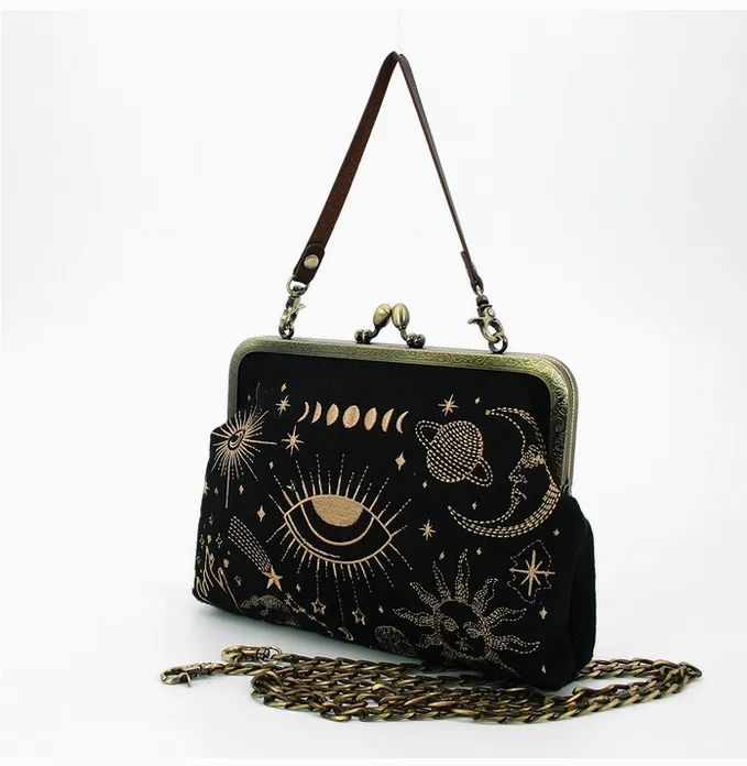 Celestial Kisslock Bag