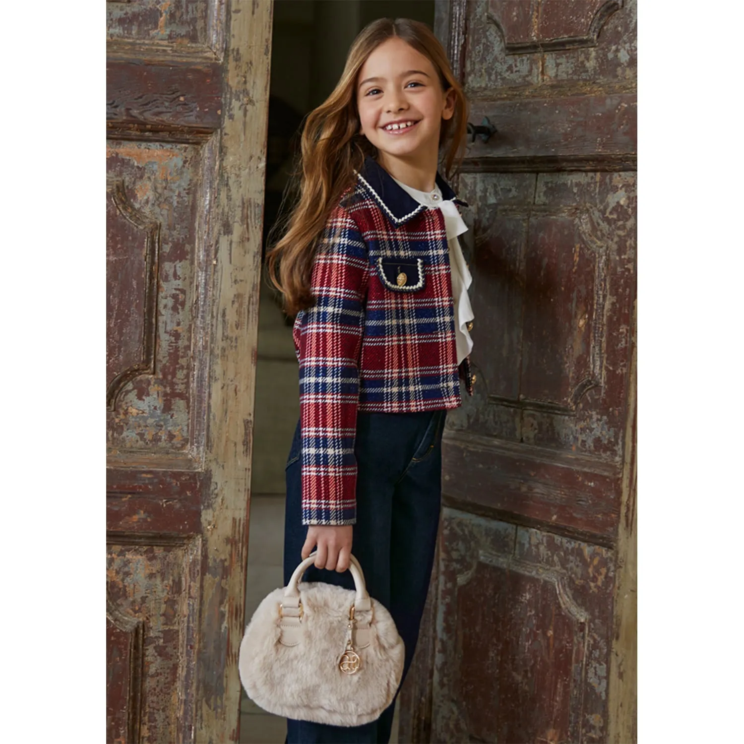 Champagne Fur Handbag