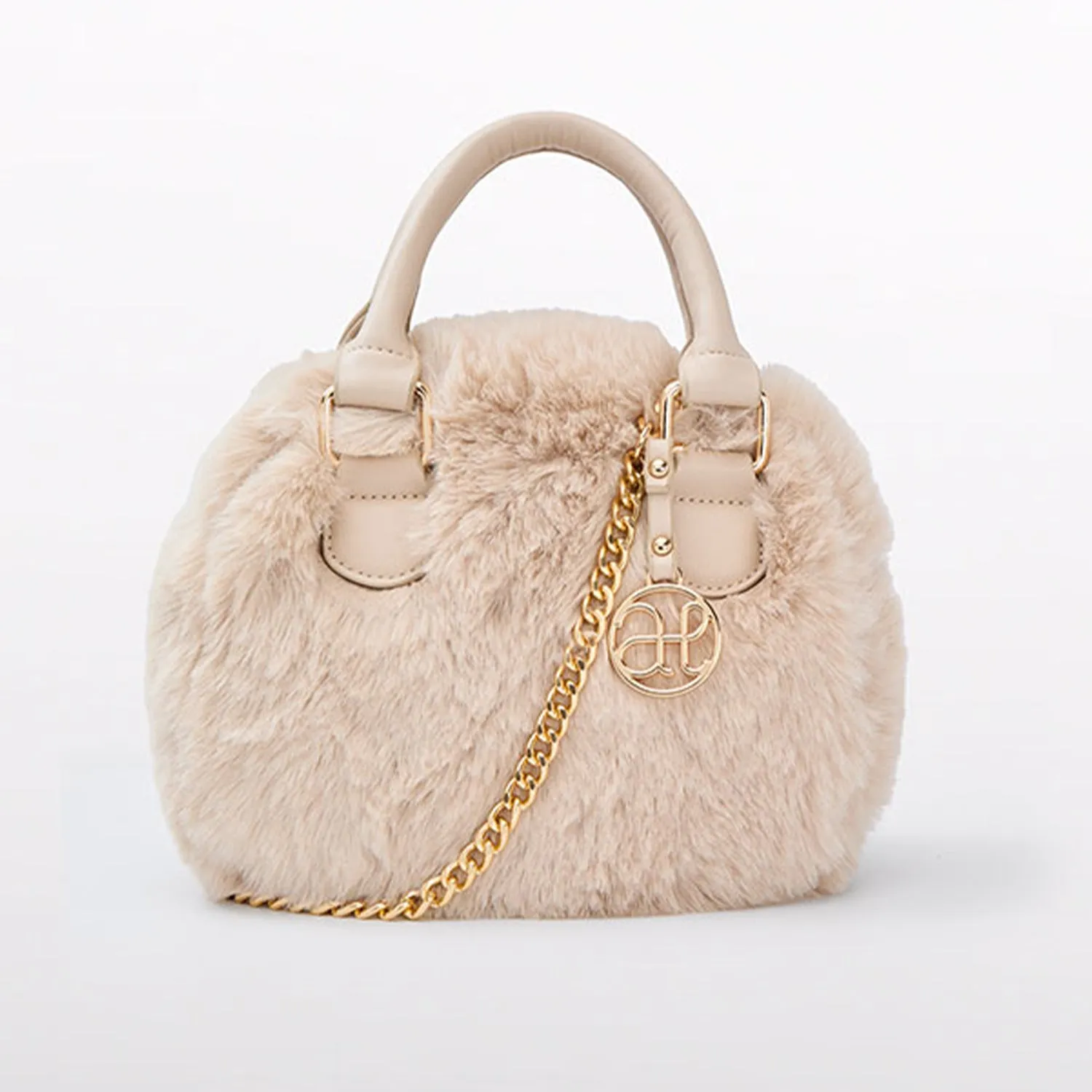 Champagne Fur Handbag