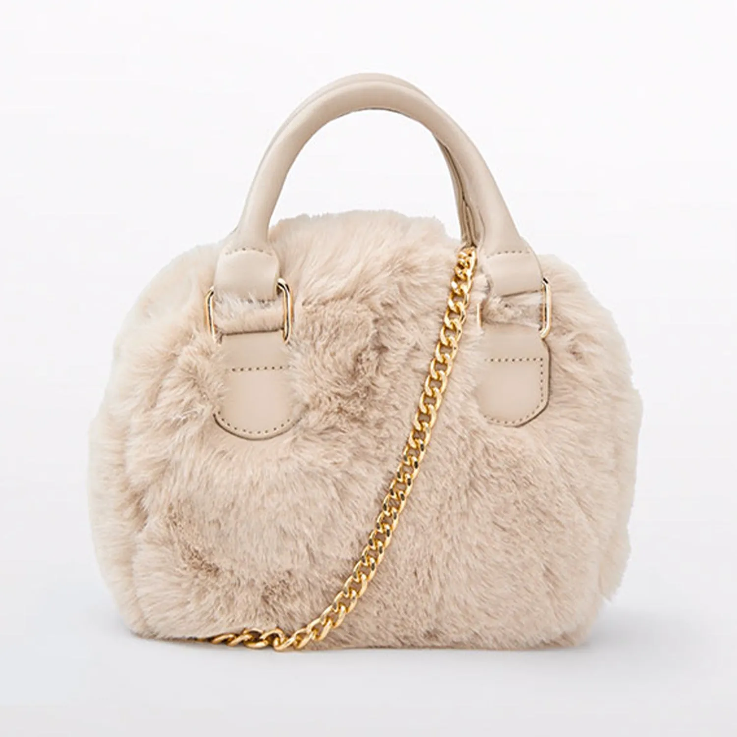 Champagne Fur Handbag
