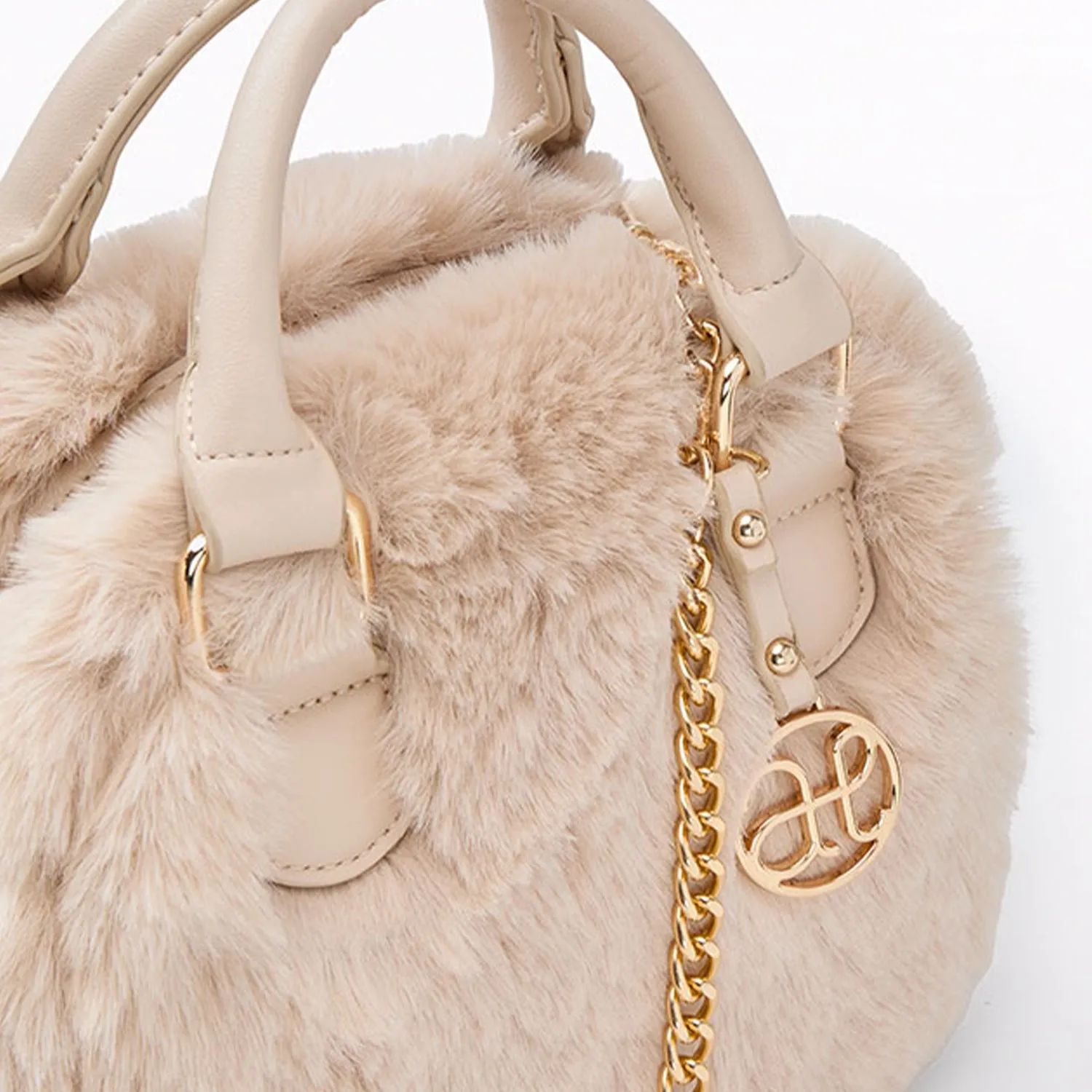 Champagne Fur Handbag