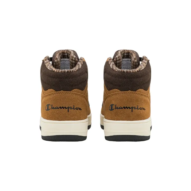 Champion scarpa casual alta da bambino con laccio elastico e velcro alla caviglia S32718 YS008 giallo