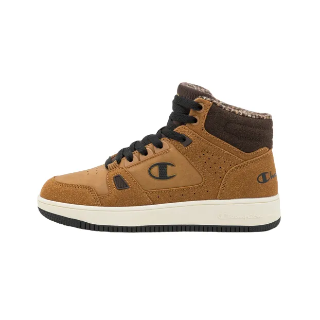 Champion scarpa casual alta da bambino con laccio elastico e velcro alla caviglia S32718 YS008 giallo