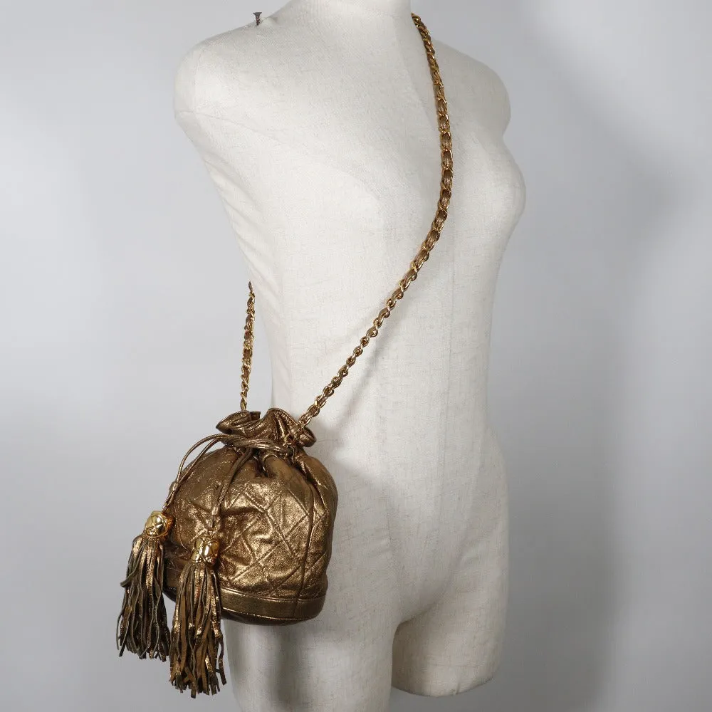 CHANEL Fringe Shoulder Bag
