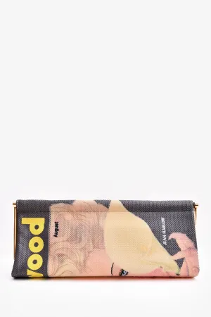 Charlotte Olympia Multicolor Canvas 'Hollywood' Jean Harlow Clutch