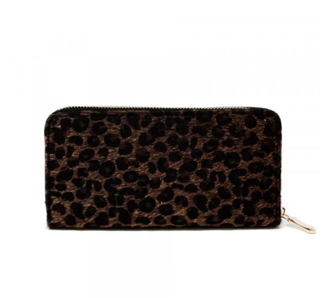 Cheetah Print Wallet Clutch