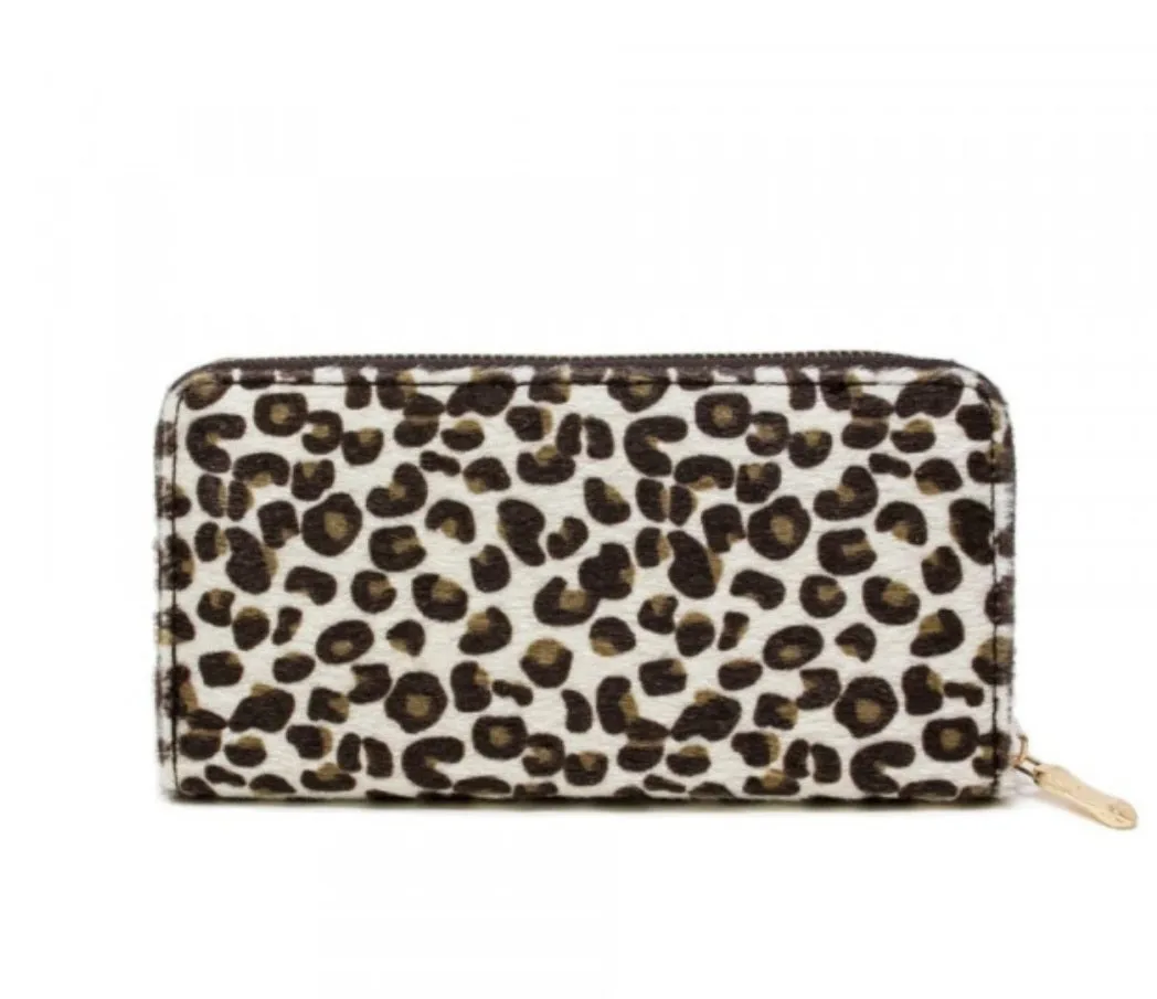 Cheetah Print Wallet Clutch