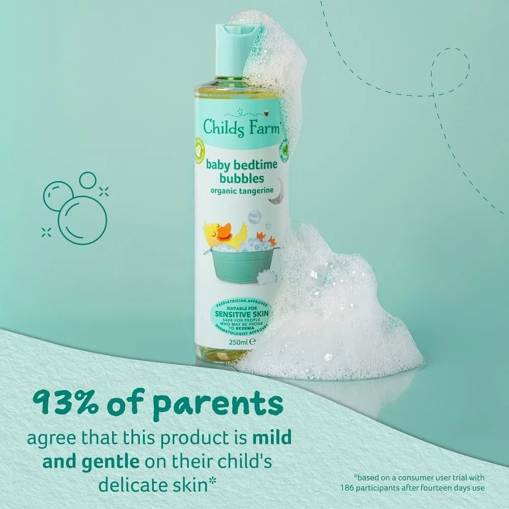 Childs Farm Baby Bedtime Bubbles Bubble Bath Organic Tangerine 250ml