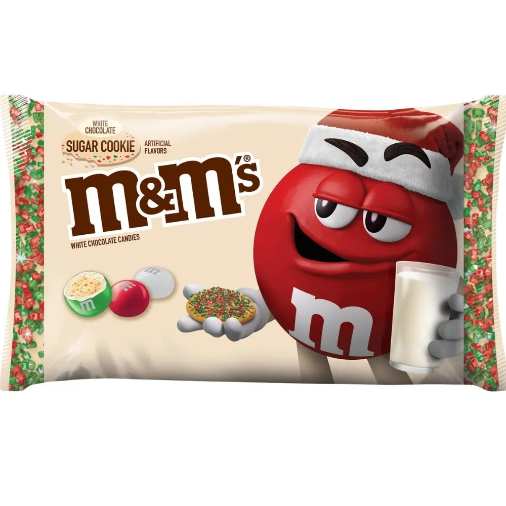 Christmas M&M's White Chocolate Sugar Cookie Jumbo Size - 7.44oz