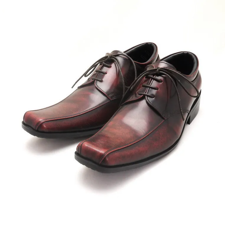 City Oxford Flat Lace European Brush Off Burgundy