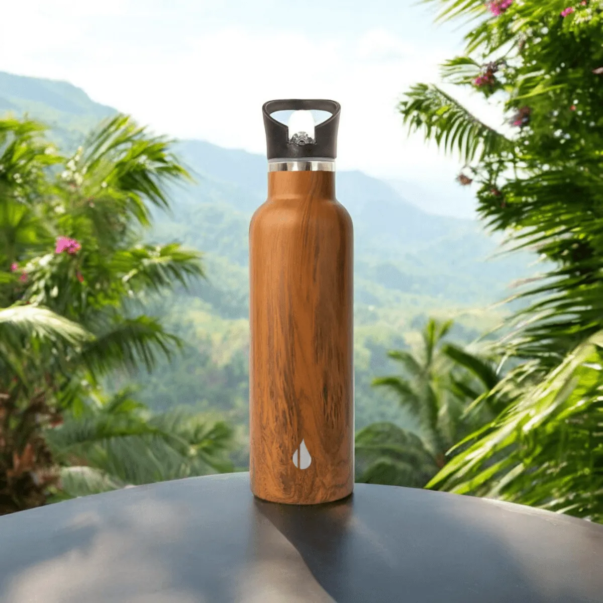 Classic 25oz Sport Water Bottle - Teak Wood