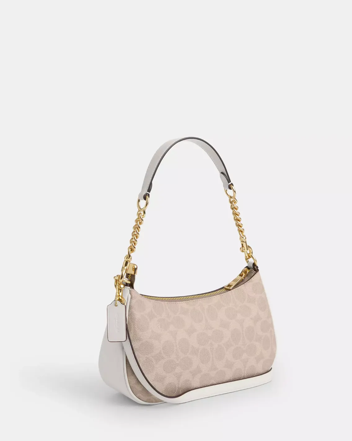 Coach Teri Shoulder Bag In Signature Gold Sand Chalk